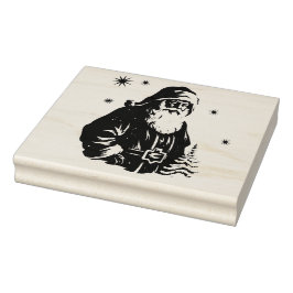 Santa Sleigh Frohe Weihnachts-Briefmarke Gummistempel