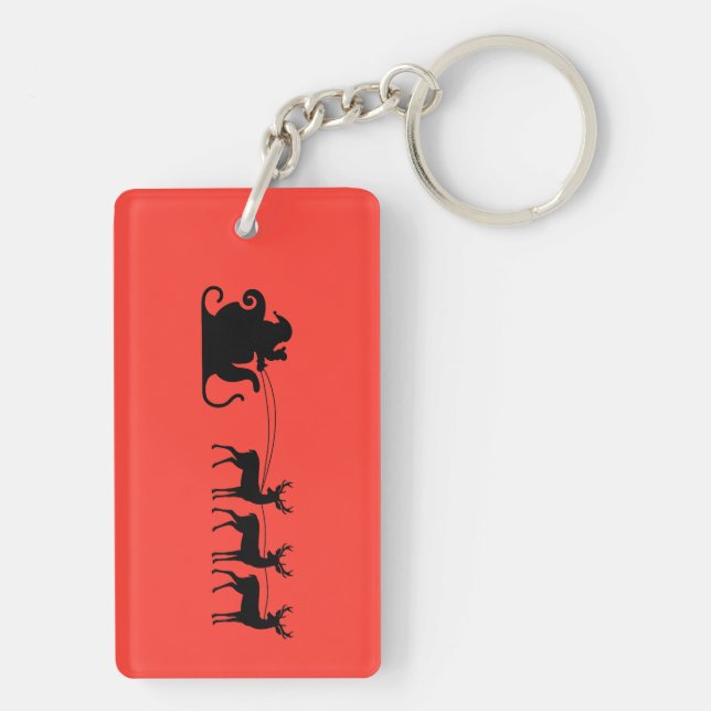 Santa sleigh reindeer (Dos)