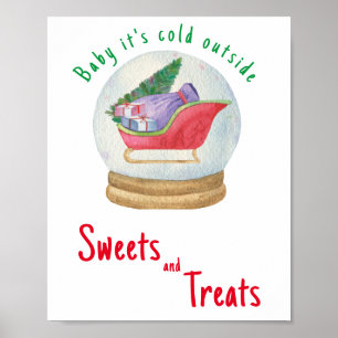 Santa Sleigh - Süßigkeiten und Leckereien Poster