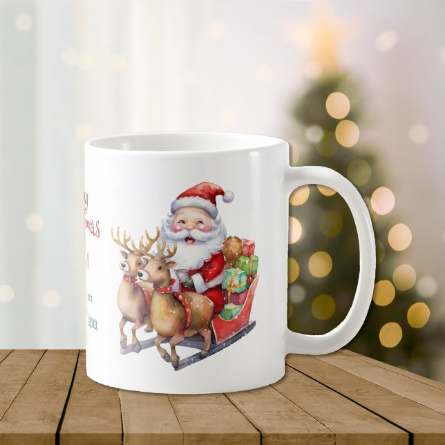 Santa Sleigh und Rentier Kinder Kaffeetasse (Von Creator hochgeladen)