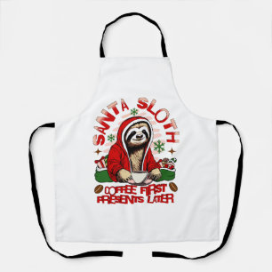 Santa Sloth Schlackenkaffee Schürze
