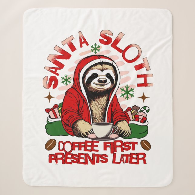 Santa Sloth Schlackenkaffee Sherpadecke (Vorderseite)