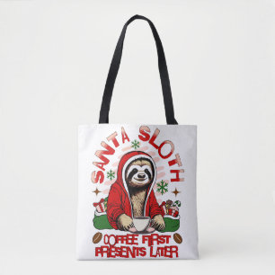 Santa Sloth Schlackenkaffee Tasche