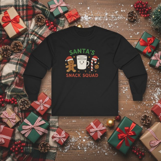 Santa snack squad long sleeve T-Shirt (Von Creator hochgeladen)