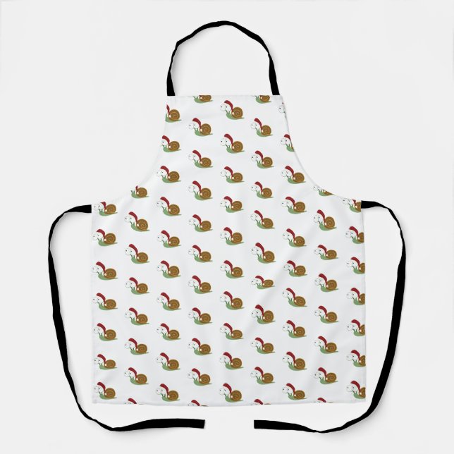 Santa Snail Schürze (Vorderseite)