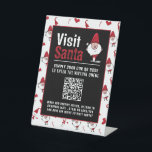 Santa & Snowman, Besuch Santa, QR Code Queue Sockelschild<br><div class="desc">Dieses Podestschild ist perfekt für jeden,  der einen Besuch im Santa-Ereignis abhält. Dieses Zeichen dient dazu,  Kunden zum Scannen eines QR-Codes zu bewegen,  um sich der Warteschlange anzuschließen,  um den Weihnachtsmann zu besuchen. Ideal für kommerzielle und einheimische Veranstaltungen.</div>