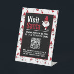 Santa & Snowman, Besuch Santa, QR Code Queue Sockelschild<br><div class="desc">Dieses Podestschild ist perfekt für jeden,  der einen Besuch im Santa-Ereignis abhält. Dieses Zeichen dient dazu,  Kunden zum Scannen eines QR-Codes zu bewegen,  um sich der Warteschlange anzuschließen,  um den Weihnachtsmann zu besuchen. Ideal für kommerzielle und einheimische Veranstaltungen.</div>