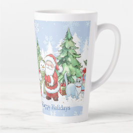Santa Snowman Reindeer Weihnachten Milchtasse