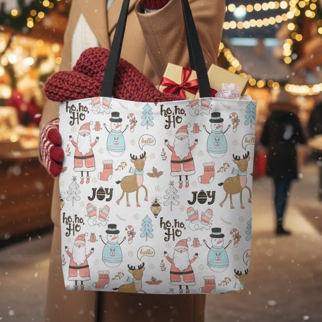 Santa, Snowman, Rentiermuster ID559 Tasche (Von Creator hochgeladen)
