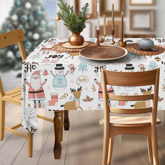 Santa, Snowman, Rentiermuster ID559 Tischdecke (Von Creator hochgeladen)