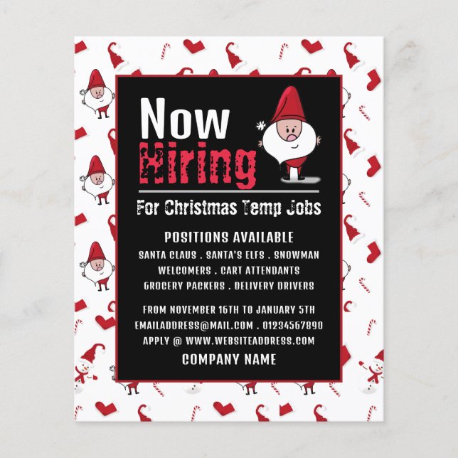 Santa & Snowman, Saisonwerbung Flyer (Vorne)