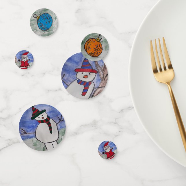 Santa & Snowmen Table Confetti Konfetti (Gruppe)