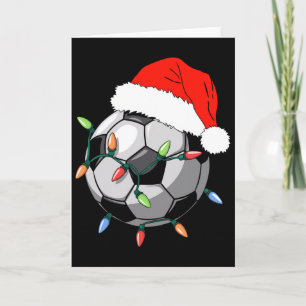 Santa Soccer Ll Shirt Men Youth Boys Christmas Paj Karte