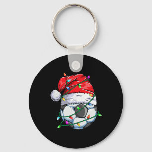 Santa Soccer Ll Sportdesign- Weihnachten Fußball P Schlüsselanhänger