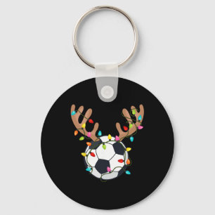 Santa Soccer Ll Sportdesign Weihnachtsfußball Pla Schlüsselanhänger
