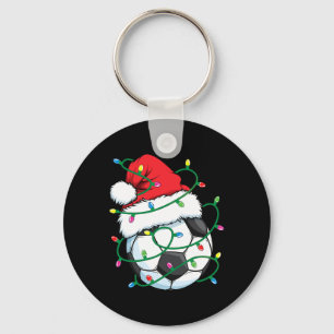 Santa Soccer Sports Ball Männer Weihnachten Weihna Schlüsselanhänger