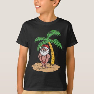 Santa-Sommer-Badeanzug Lustiges Weihnachten im Jul T-Shirt