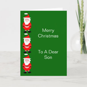 Santa Son Weihnachtskarte Feiertagskarte