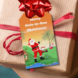 Santa Spielen in Florida Golf Geschenkanhänger