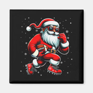 Santa spielt Fußball Männer Jungen Weihnachten Fuß Magnet