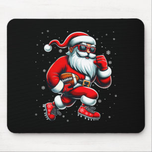 Santa spielt Fußball Männer Jungen Weihnachten Fuß Mousepad