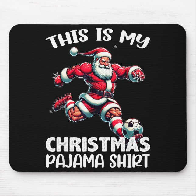 Santa spielt Fußball Srt, das ist mein Weihnachts- Mousepad (Vorne)