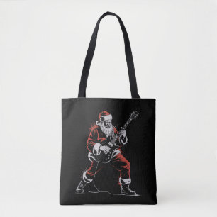 Santa spielt Gitarre Retro 90er Weihnachten Rock  Tasche