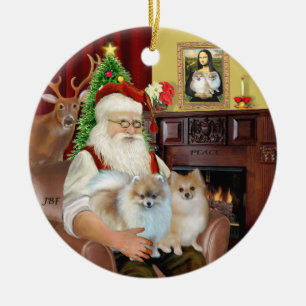 Santa - Spitz 9, 2) Keramikornament