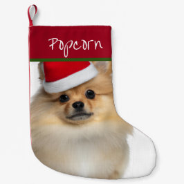 Santa Spitz Kleiner Strumpf Kleiner Weihnachtsstrumpf