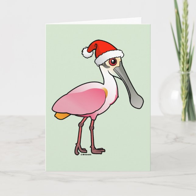 Santa Spoony Feiertagskarte (Vorderseite)