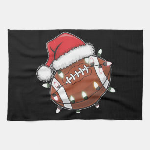 Santa Sport Weihnachten American Football Fan Geschirrtuch