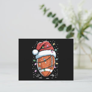 Santa Sport Weihnachten American Football Spieler 