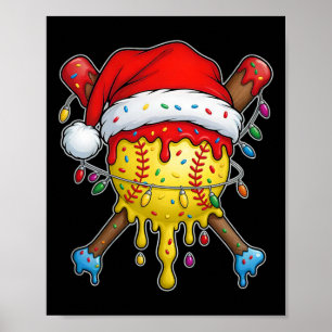 Santa Sportdesign für Männer Jungen Weihnachten So Poster