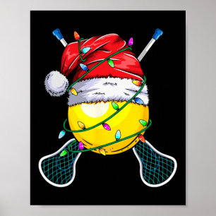 Santa Sports Design - Weihnachts-Lacrosse Poster