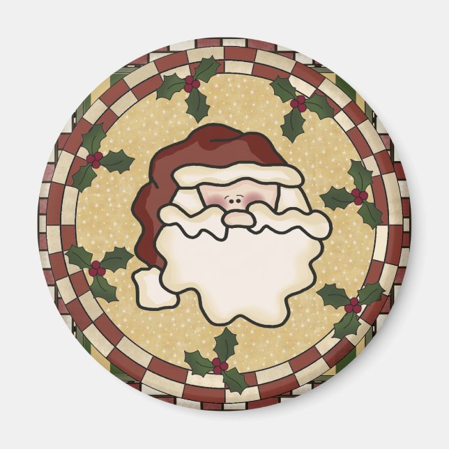 Santa St. Nick Weihnachtsmagnet Magnet (Vorne)