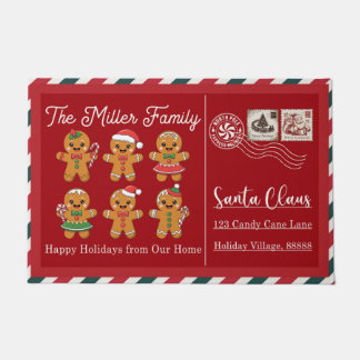 Santa Stop Here Christmas Doormat – Funny Festive Fußmatte
