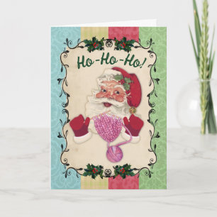 Santa Stricknadeln Weihnachten handgemachtes Gesch
