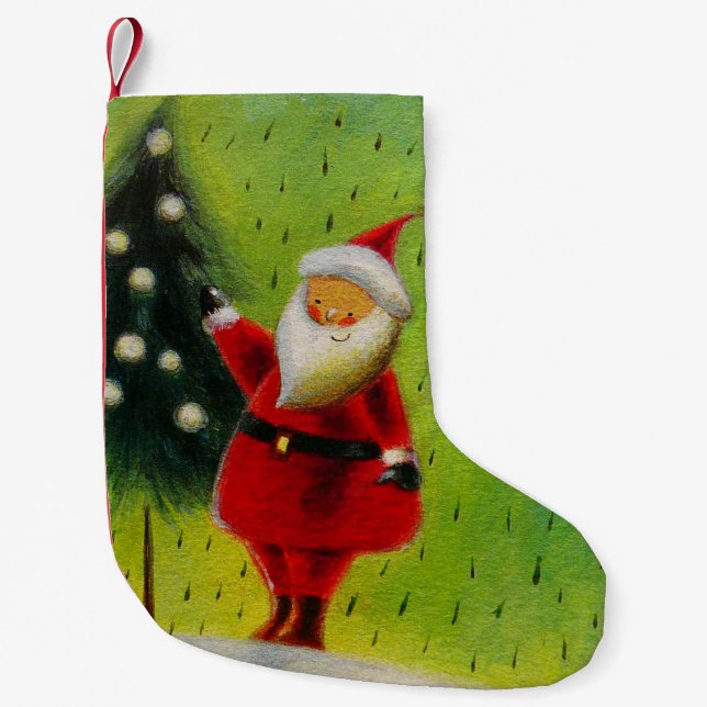 Santa Strumpf Kleiner Weihnachtsstrumpf (Vorderseite)
