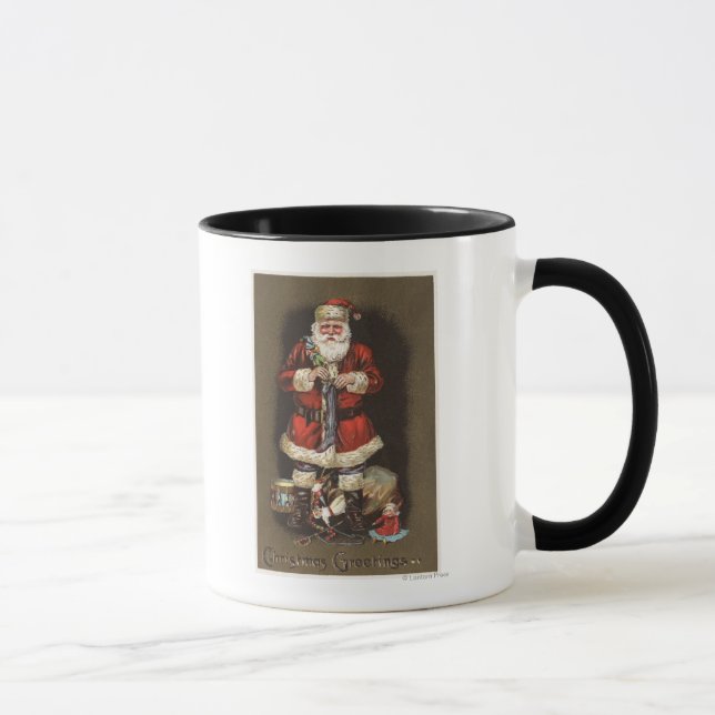 Santa Stuffing Strumpf mit Nutcracker Tasse (Rechts)