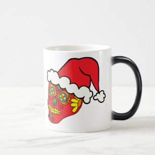 Santa Sugar Skull Verwandlungstasse
