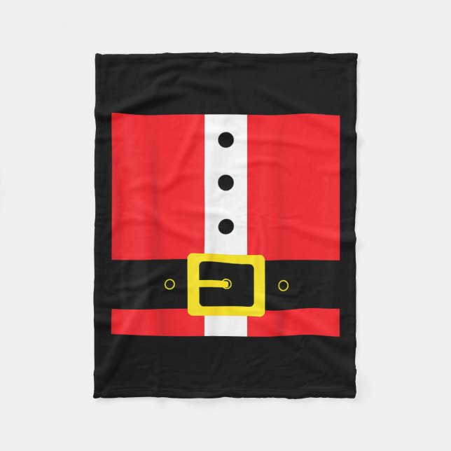 Santa Suit Christmas Funny Cute  Fleecedecke (Vorderseite)