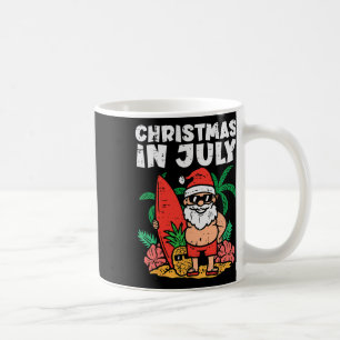 Santa Surfer Strand Weihnachten im Juli Lustiger S Kaffeetasse
