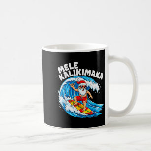 Santa surft Mele Kalikimaka Hawaiianisches Weihnac Kaffeetasse