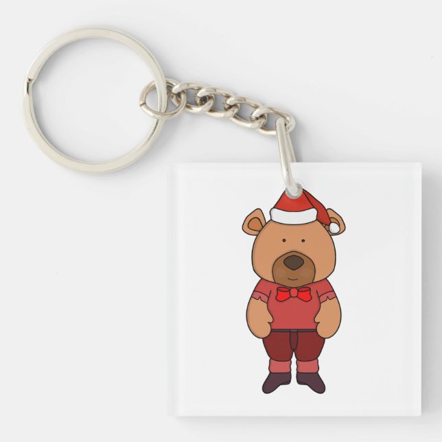 Santa Süßbär Schlüsselanhänger (Vorderseite)