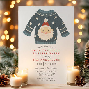 Santa-Tacky-hässliches-Christmas-Party Pullover Einladung