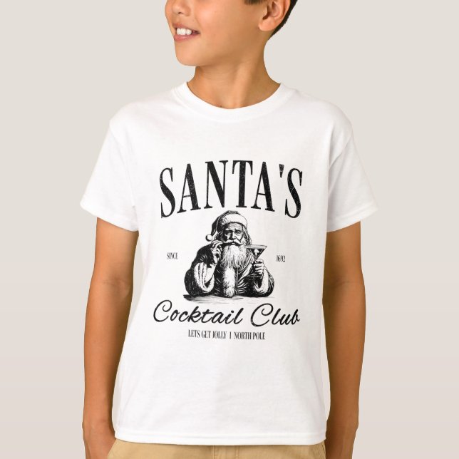 Santa Tail Club Christmas Espresso Martini Dirty M T-Shirt (Vorderseite)