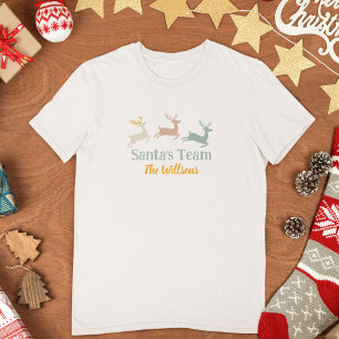 Santa-Team Passende Familien-Weihnachtskleidung T-Shirt