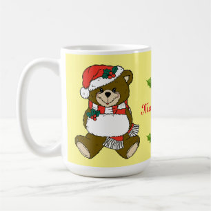 Santa Teddy Bear Weihnachtsmann Art Kaffeetasse
