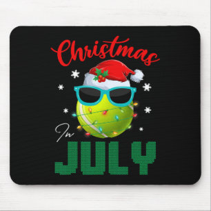 Santa Tennis Ll Sungles Xmas Lichter Weihnachten i Mousepad