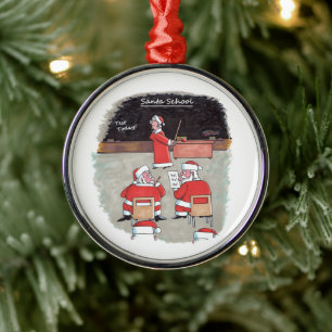 Santa Test Premium-Weihnachtsschmuck Ornament Aus Metall
